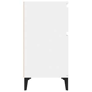Noční stolky 2 ks bílé s vysokým leskem 40 x 35 x 70 cm - obrázek 7