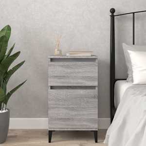 Nočna omarica siva sonoma 40x35x70 cm