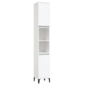 Koupelnová skříňka bílá 30 x 30 x 190 cm kompozitní dřevo - obrázek 2