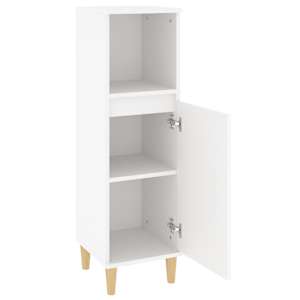 Koupelnová skříňka bílá 30 x 30 x 100 cm kompozitní dřevo - obrázek 6