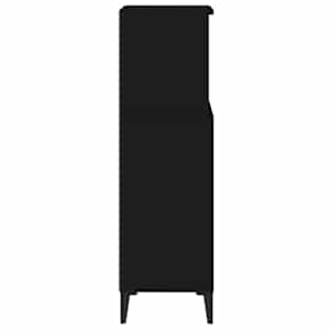 Koupelnová skříňka černá 30 x 30 x 100 cm kompozitní dřevo - obrázek 11