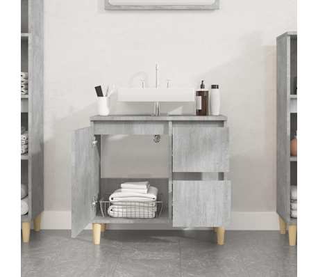 vidaXL badev&aelig;relsesskab 65x33x60 cm konstrueret tr&aelig; betongr&aring;