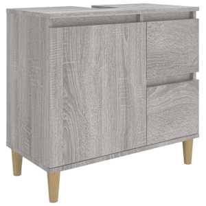 vidaXL vannitoakapp, hall Sonoma tamm, 65 x 33 x 60 cm, tehispuit
