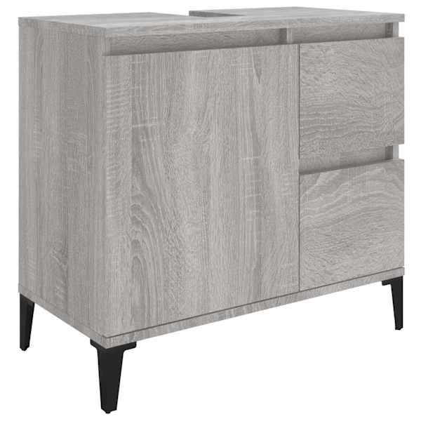 vidaXL vannitoakapp, hall Sonoma tamm, 65 x 33 x 60 cm, tehispuit
