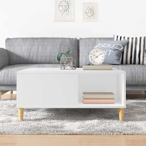 Konferenční stolek bílý 80 x 80 x 36,5 cm kompozitní dřevo - obrázek 3