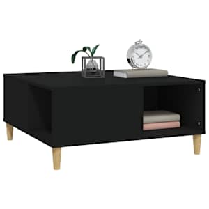 Konferenční stolek černý 80 x 80 x 36,5 cm kompozitní dřevo - obrázek 4