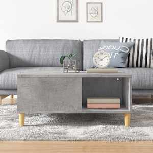 Konferenční stolek betonově šedý 80x80x36,5 cm kompozitní dřevo - obrázek 3