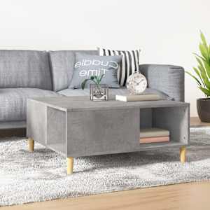 Konferenční stolek betonově šedý 80x80x36,5 cm kompozitní dřevo - obrázek 1
