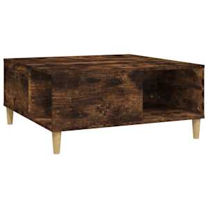 Konferenční stolek kouřový dub 80x80x36,5 cm kompozitní dřevo - obrázek 2