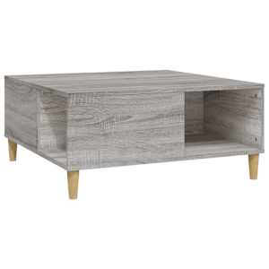 Konferenční stolek šedý sonoma 80x80x36,5 cm kompozitní dřevo - obrázek 2