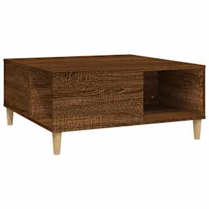vidaXL kohvilaud, pruun tamm, 80x80x36,5 cm, tehispuit