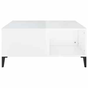Konferenční stolek bílý s leskem 80x80x36,5 cm kompozitní dřevo - obrázek 6