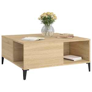 Konferenční stolek dub sonoma 80x80x36,5 cm kompozitní dřevo - obrázek 4