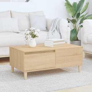 Klubska mizica sonoma hrast 90x50x36,5 cm inženirski les