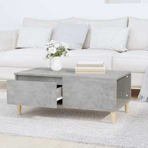 Konferenční stolek betonově šedý 90x50x36,5 cm kompozitní dřevo - obrázek 3