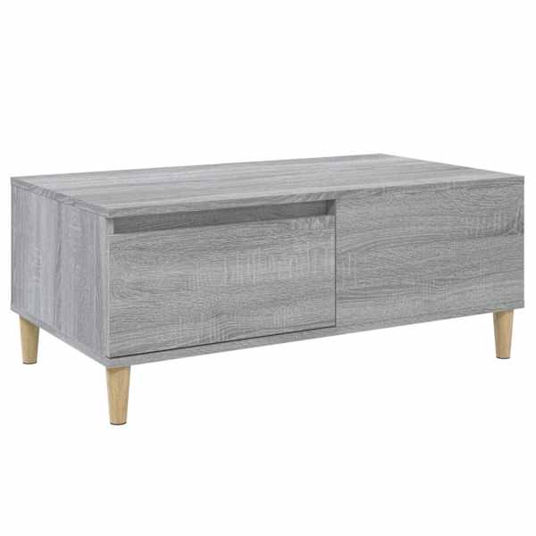 vidaXL kohvilaud, hall Sonoma tamm, 90x50x36,5 cm, tehispuit