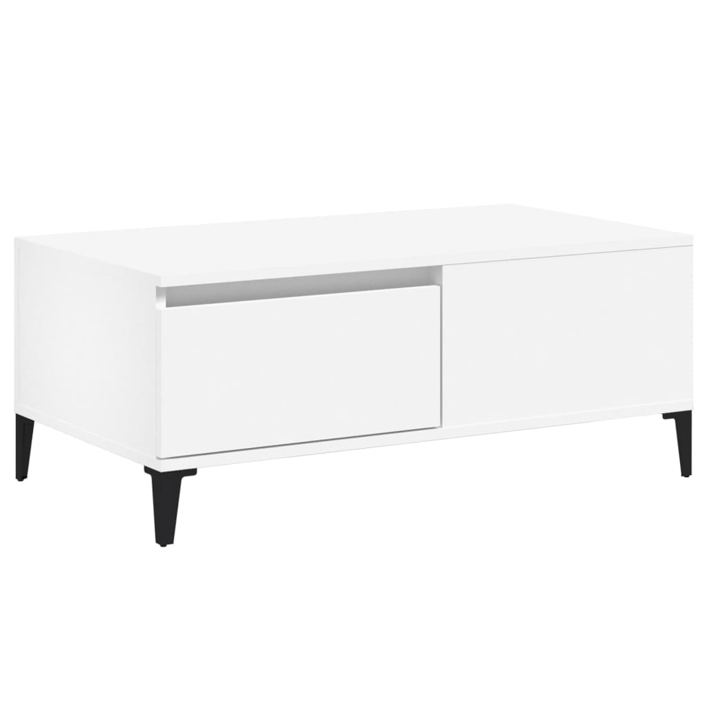 vidaXL Konferenční stolek bílý 90 x 50 x 36,5 cm kompozitní dřevo