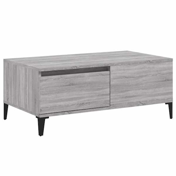 vidaXL kohvilaud, hall Sonoma tamm, 90x50x36,5 cm, tehispuit