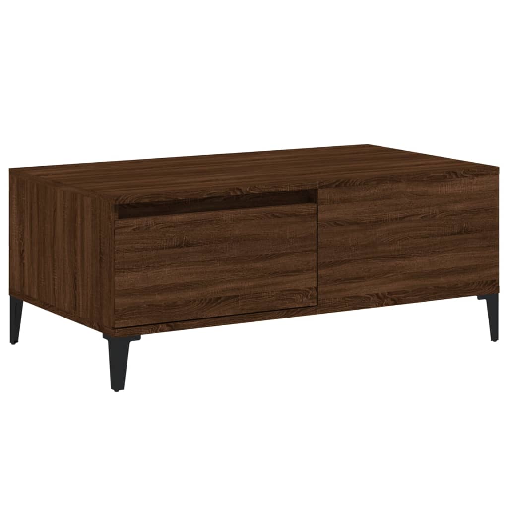 vidaXL Konferenční stolek hnědý dub 90 x 50 x 36,5 cm kompozitní dřevo