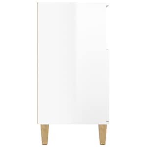Příborník bílý s vysokým leskem 60x35x70 cm kompozitní dřevo - obrázek 7