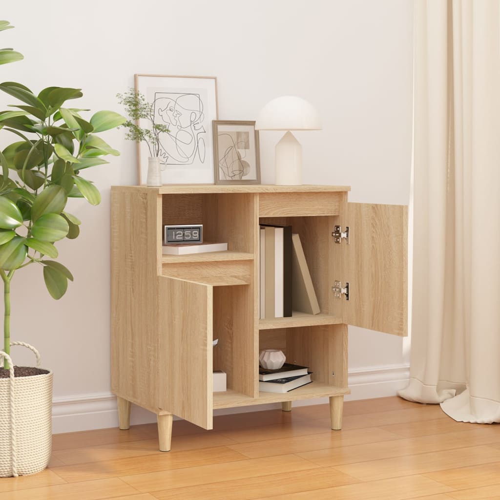 vidaXL Dressoir 60x35x70 cm bewerkt hout sonoma eikenkleurig