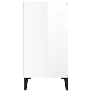 Příborník bílý s vysokým leskem 60x35x70 cm kompozitní dřevo - obrázek 7