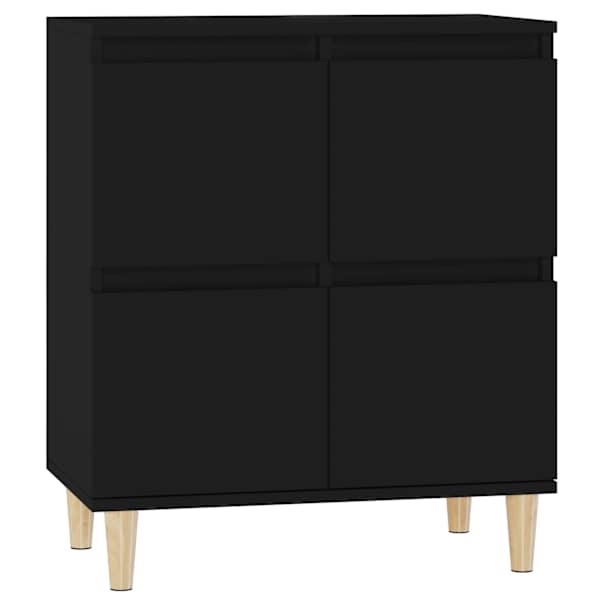 vidaXL puhvetkapp, must, 60 x 35 x 70 cm, tehispuit