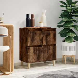 Komoda dimljeni hrast 60x35x70 cm inženirski les