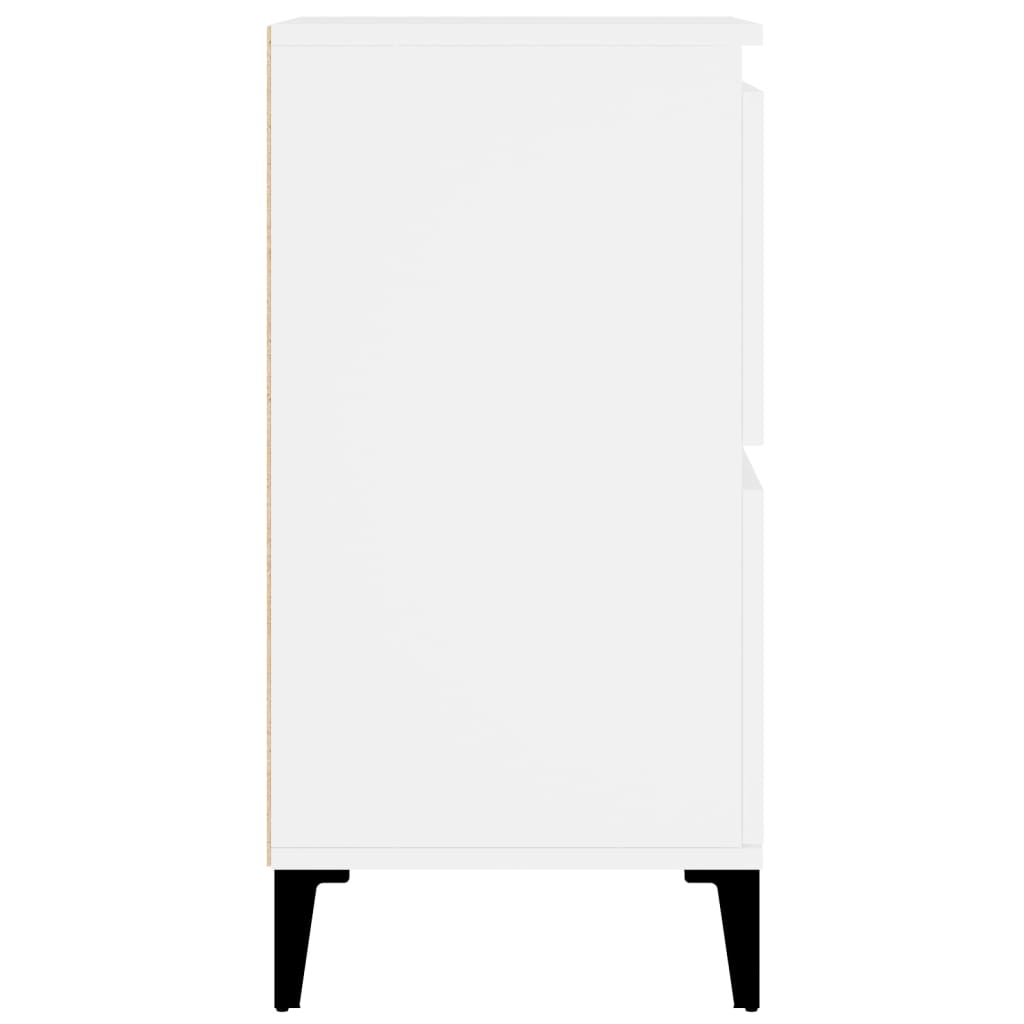 fehér szerelt fa tálalószekrény 60 x 35 x 70 cm