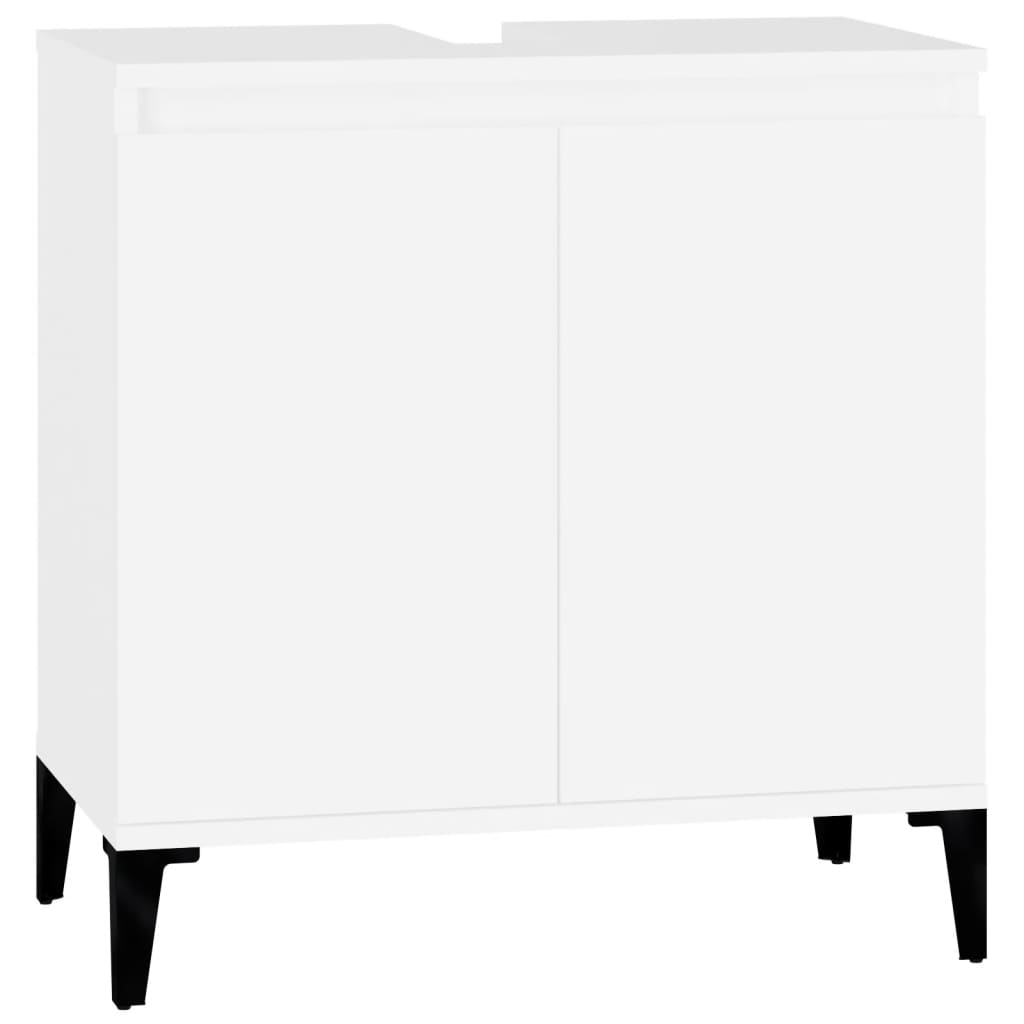 vidaXL Skříňka pod umyvadlo bílá 58 x 33 x 60 cm kompozitní dřevo