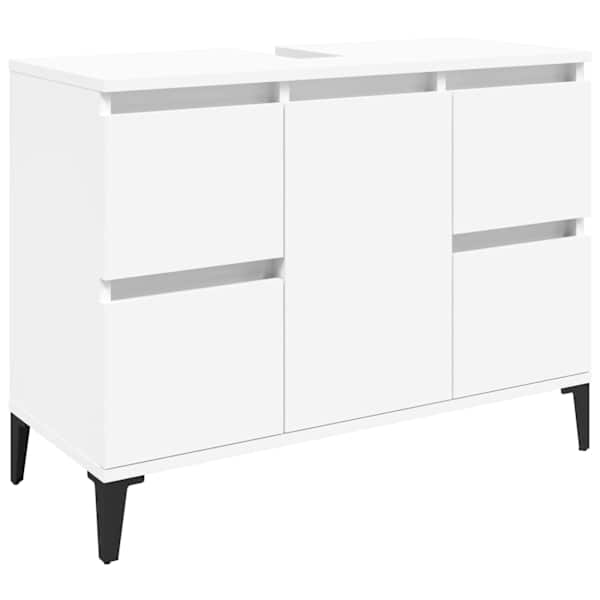 vidaXL valamukapp, valge, 80 x 33 x 60 cm, tehispuit