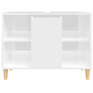 Umyvadlová skříňka bílá s vysokým leskem 80x33x60 cm kompozit - obrázek 6