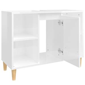 Umyvadlová skříňka bílá s vysokým leskem 80x33x60 cm kompozit - obrázek 7