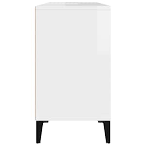 Umyvadlová skříňka bílá s vysokým leskem 80x33x60 cm kompozit - obrázek 8