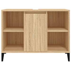 Skříňka pod umyvadlo dub sonoma 80x33x60 cm kompozitní dřevo - obrázek 6