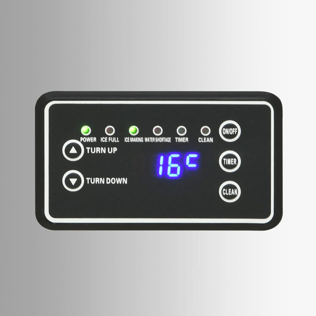 Appareil à Glaçons 420 W Argenté 45 Kg / 24 H VidaXL 18 width=274