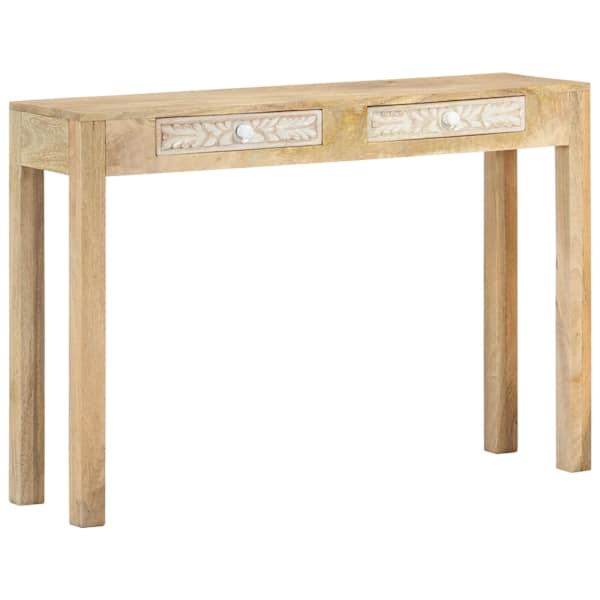 vidaXL konsoollaud, 110 x 30 x 75 cm, pleegitatud mangopuit