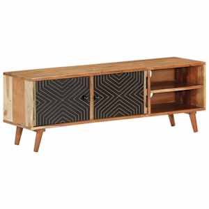 TV skříňka 112 x 30 x 40 cm masivní akáciové dřevo - obrázek 1