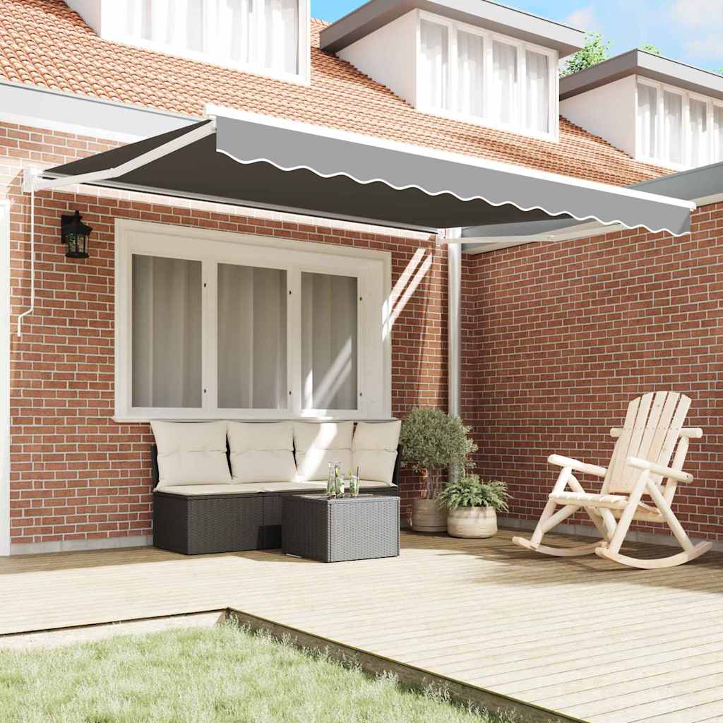 vidaXL Markies Wit 3,5 x 2,5 m Metaal