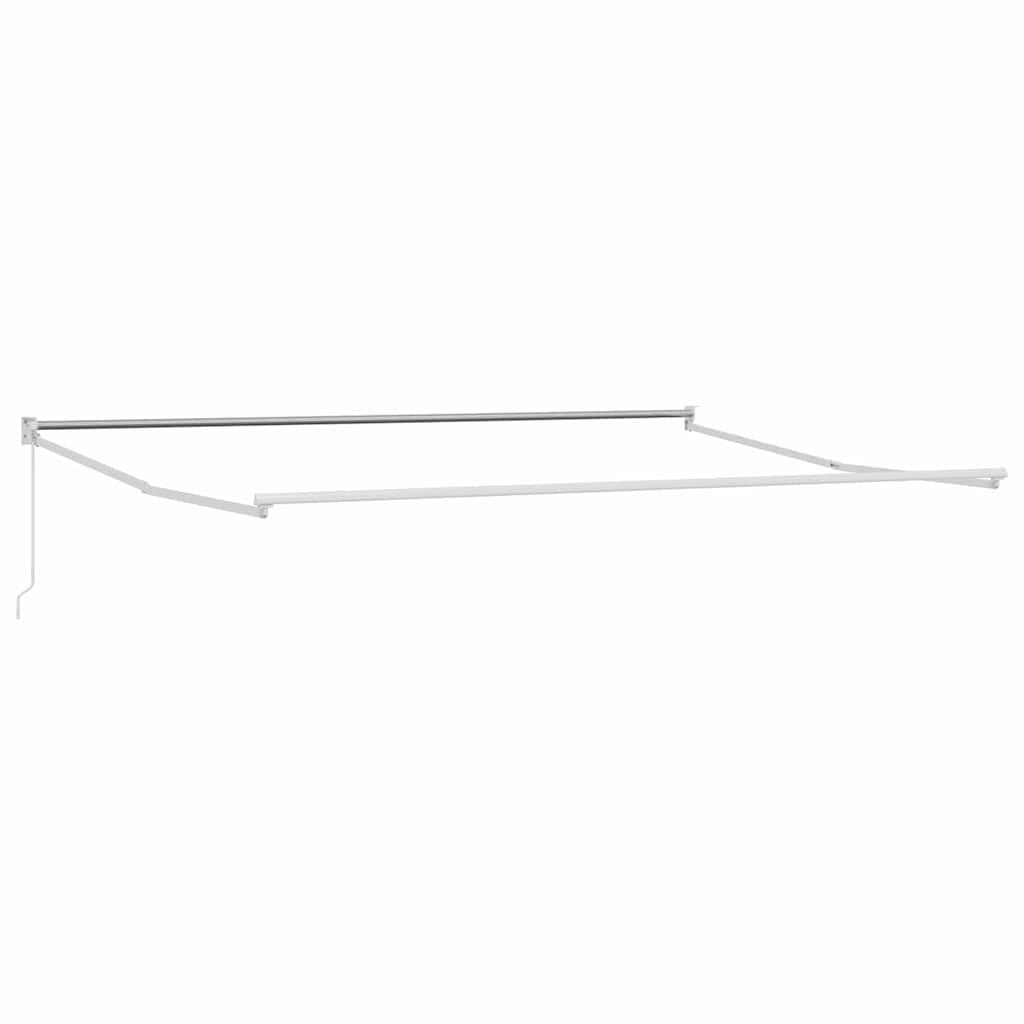Aurinkovarjo Valkoinen 4 × 3 m Metalli