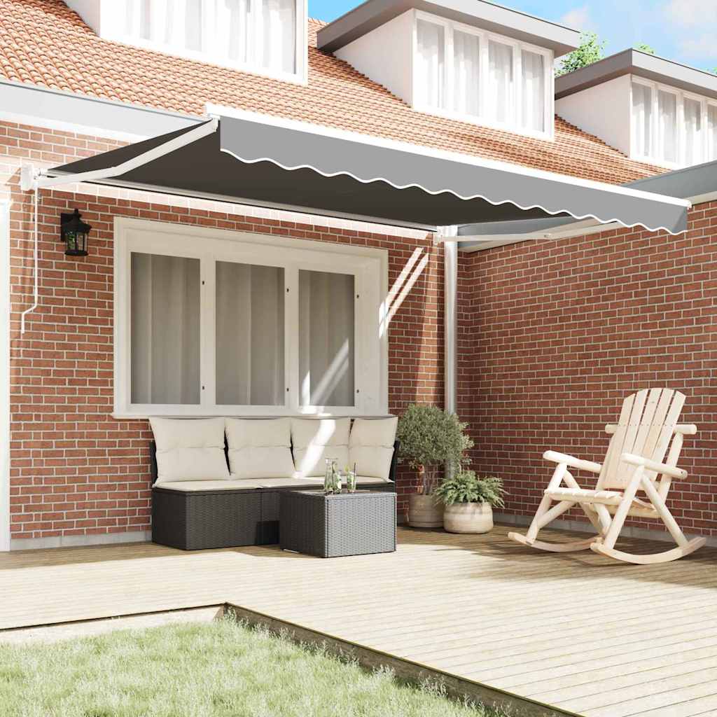 vidaXL Markies Wit 3 x 2,5 m Metaal