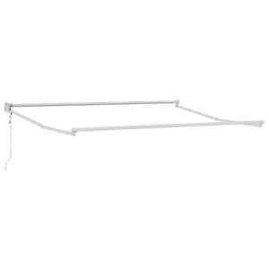 Budsorovatelné zastřešení Bílá 350 x 250 cm Hliník - obrázek 2
