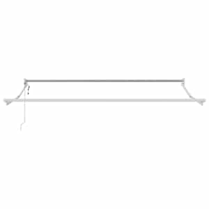 Budsorovatelné zastřešení Bílá 350 x 250 cm Hliník - obrázek 4