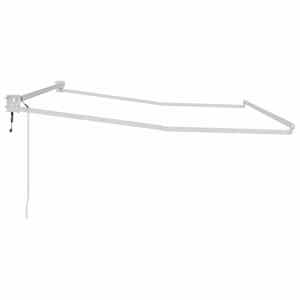 Budsorovatelné zastřešení Bílá 350 x 250 cm Hliník - obrázek 5