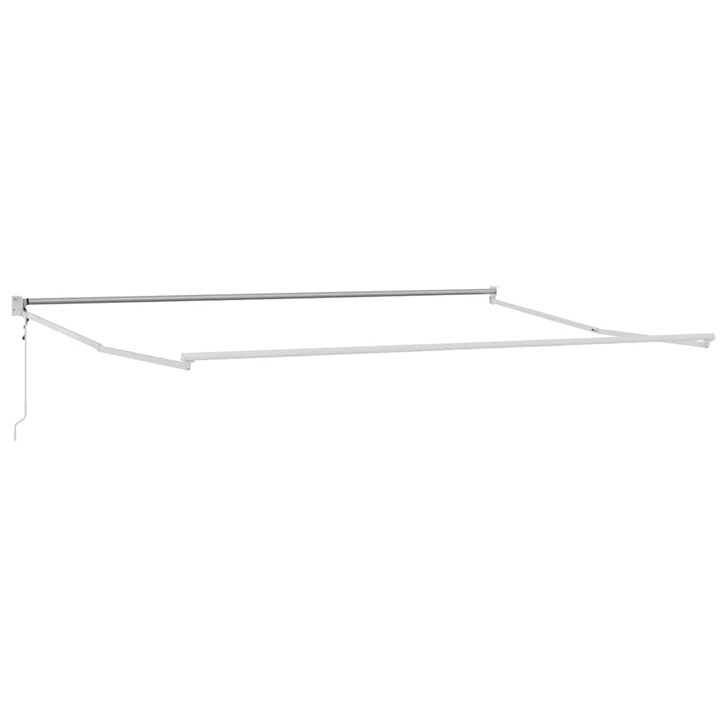 Aurinkovarjo Valkoinen 5 x 3 m Metalli