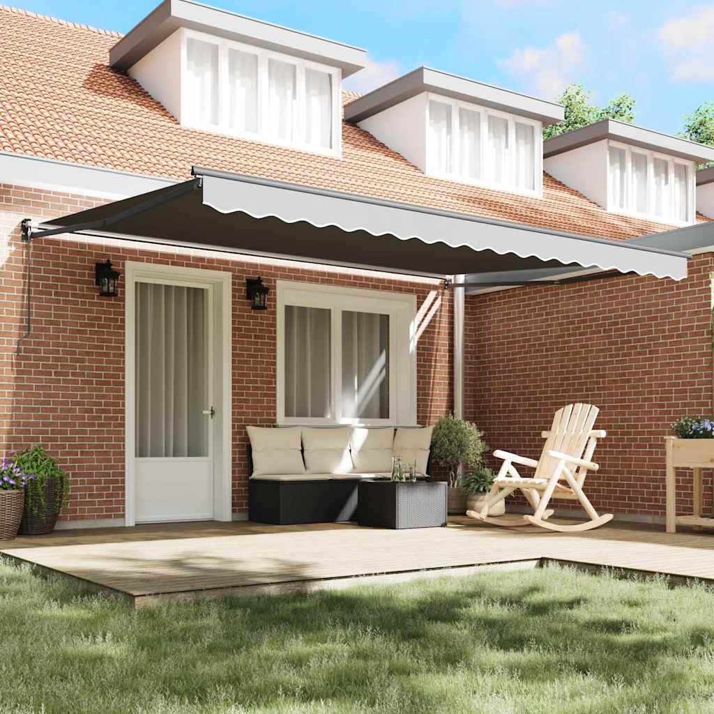 vidaXL Markies Antraciet 5 x 3 m Metaal