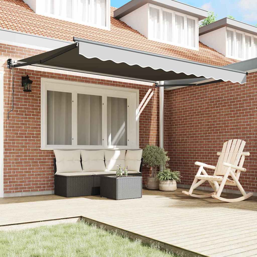 vidaXL Markies Antraciet 3,5 x 2,5 m Metaal