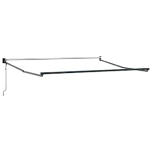 vidaXL Kokkuv&otilde;tlik varjukuva raam Antratsiit 350 x 250 cm Alumiinium