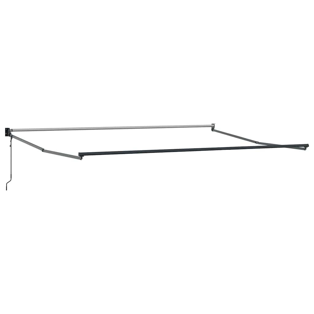 Uitschuifbaar zonnescherm Antraciet 400 × 300 cm Aluminium image 2