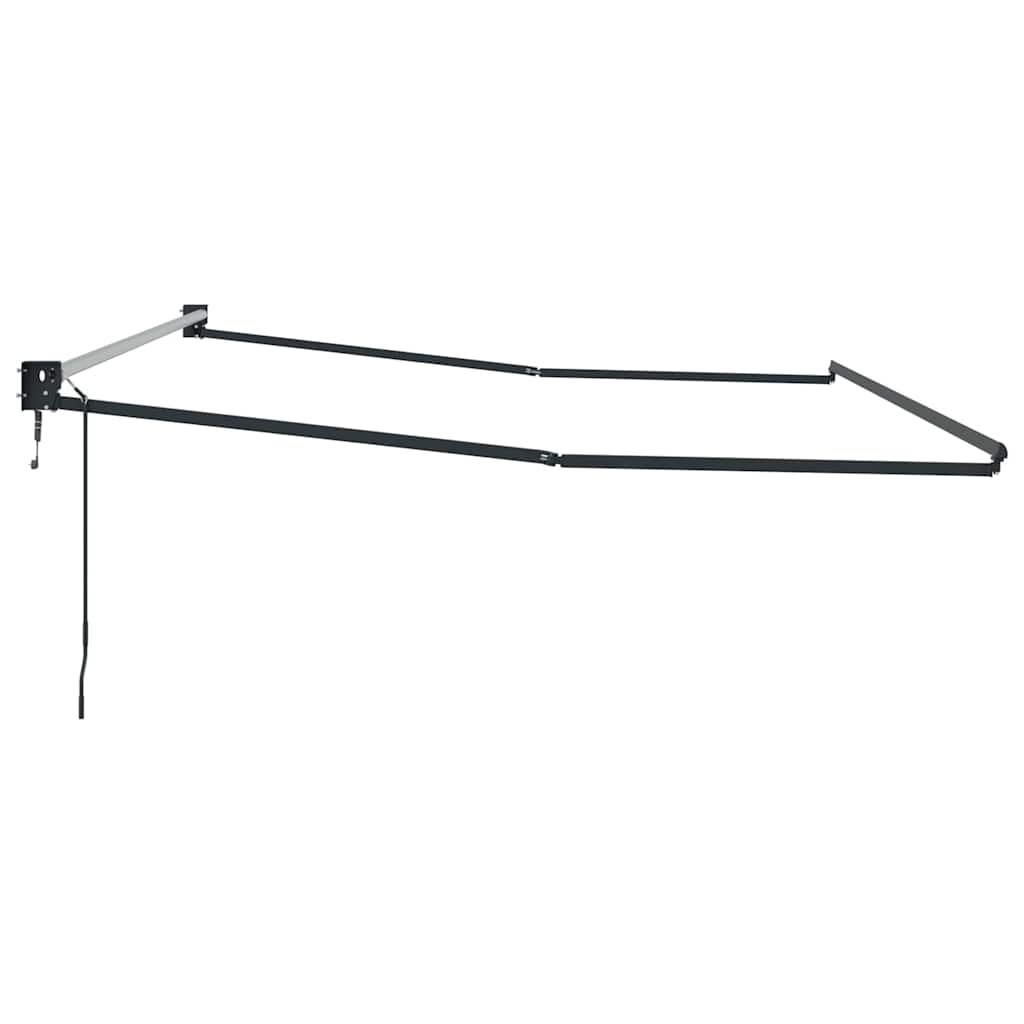 Uitschuifbaar zonnescherm Antraciet 400 × 300 cm Aluminium image 5